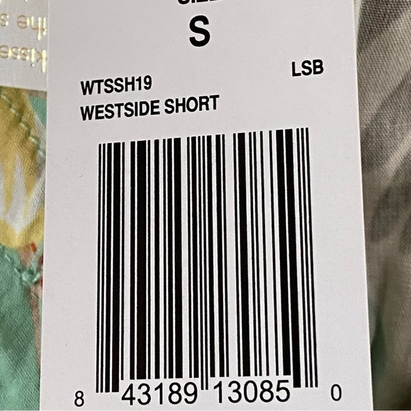 🎉Host Pick🎉L*Space Tropical Floral High Waist Westside Shorts Tassel NWT Sz S - Picture 14 of 16